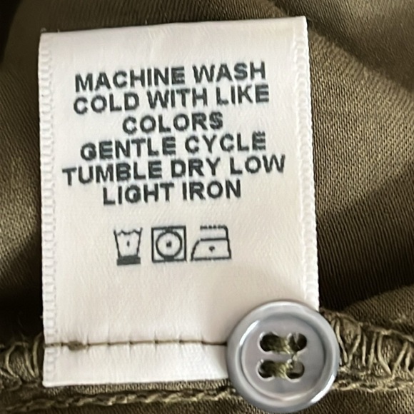 Xirena Edynn Button Front Long Sleeve Cotton Shirt in Agave Green - Size XS - Picture 7 of 7